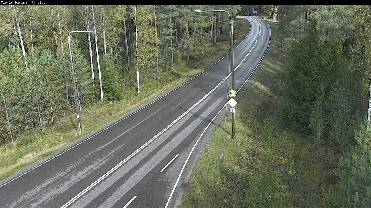 Kelikamerat Kuva Tie 26 Hamina, Pyhältö, Hamina, Kymenlaakso