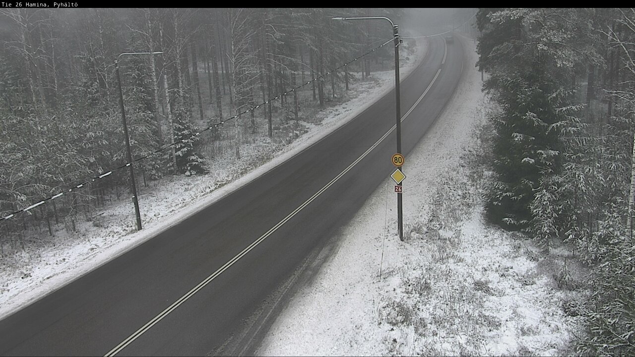 Weather Camera Image Road 26 Hamina, Pyhältö, Hamina, Kymenlaakso