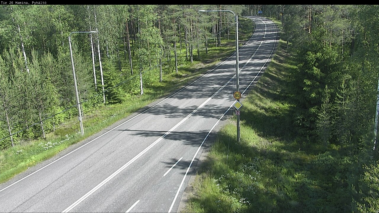 Kelikamerat Kuva Tie 26 Hamina, Pyhältö, Hamina, Kymenlaakso