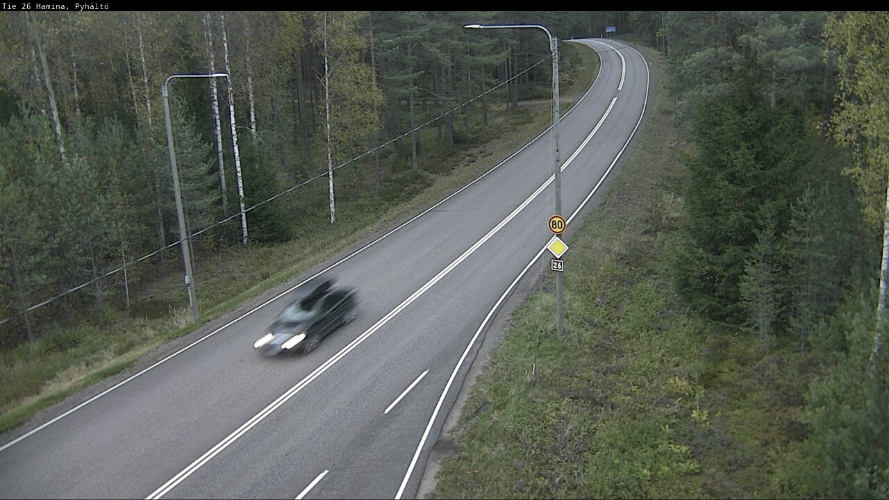 Kelikamerat Kuva Tie 26 Hamina, Pyhältö, Hamina, Kymenlaakso