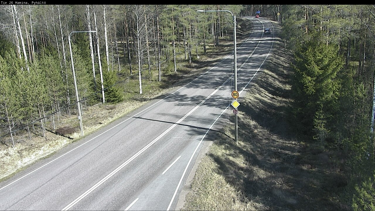 Weather Camera Image Väg 26 Pyhältö, Hamina, Kymenlaakso