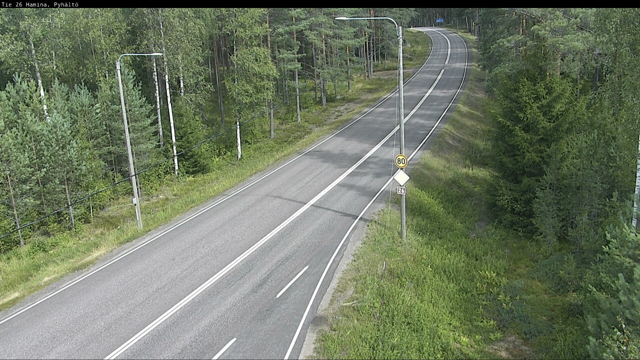 Kelikamerat Kuva Tie 26 Hamina, Pyhältö, Hamina, Kymenlaakso