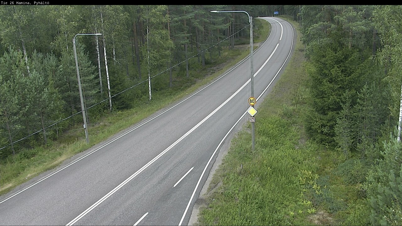 Kelikamerat Kuva Tie 26 Hamina, Pyhältö, Hamina, Kymenlaakso