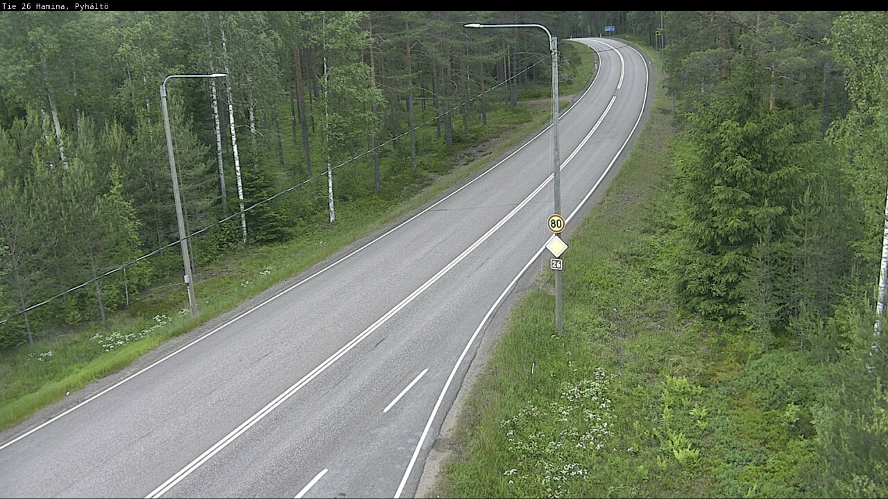 Kelikamerat Kuva Tie 26 Hamina, Pyhältö, Hamina, Kymenlaakso