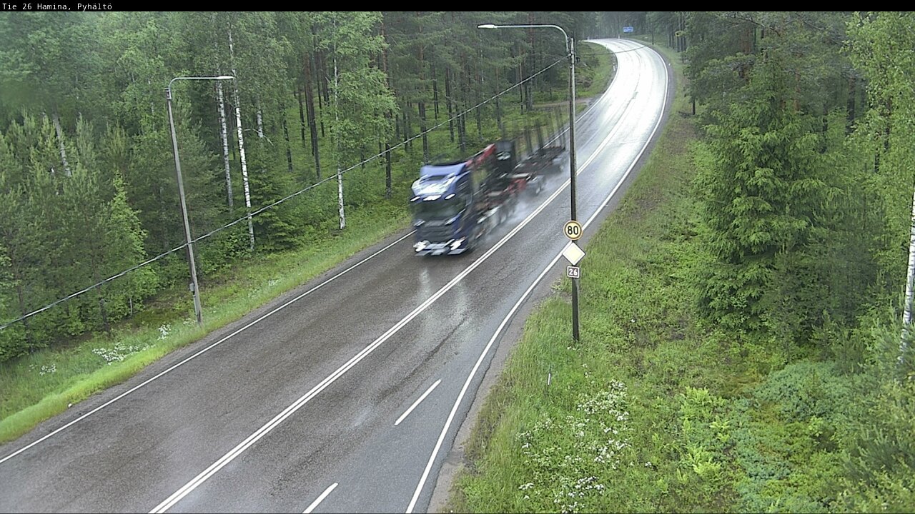 Kelikamerat Kuva Tie 26 Hamina, Pyhältö, Hamina, Kymenlaakso
