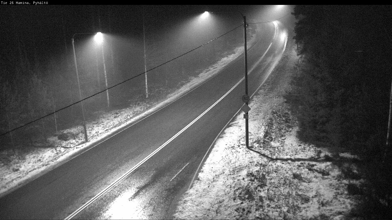 Weather Camera Image Road 26 Hamina, Pyhältö, Hamina, Kymenlaakso
