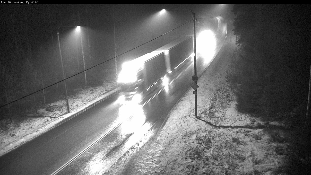 Weather Camera Image Road 26 Hamina, Pyhältö, Hamina, Kymenlaakso
