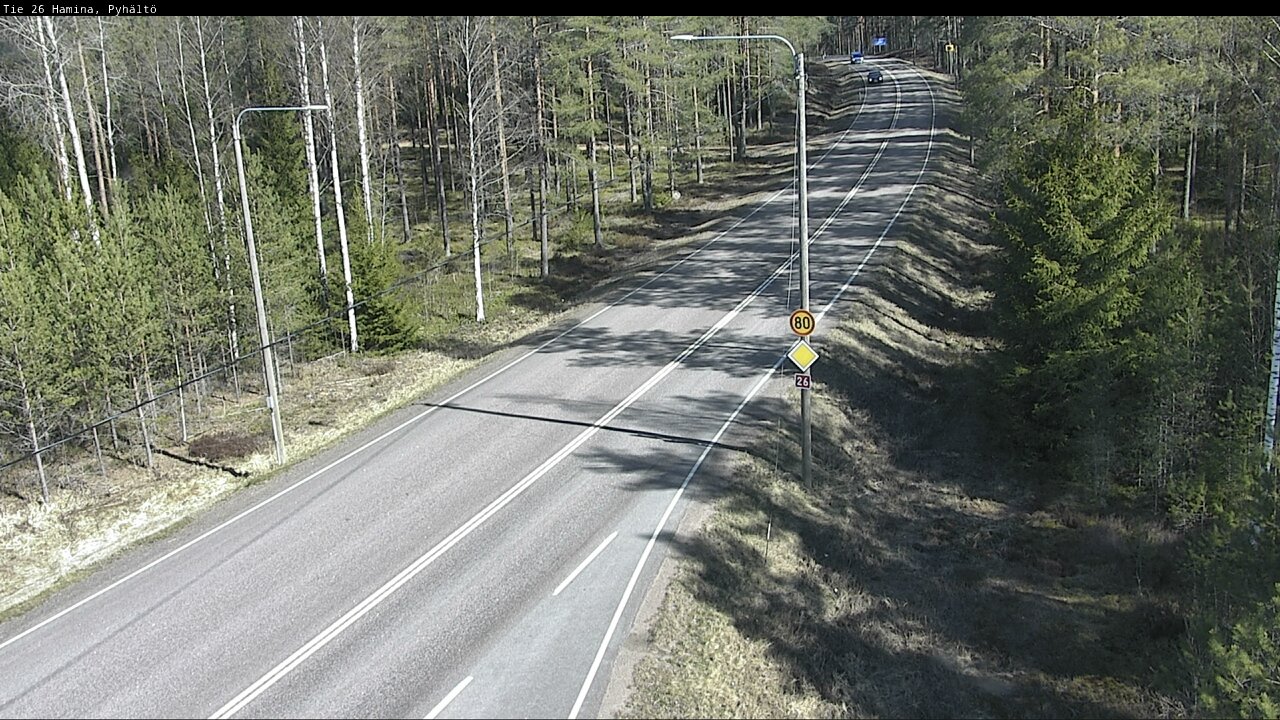 Weather Camera Image Väg 26 Pyhältö, Hamina, Kymenlaakso