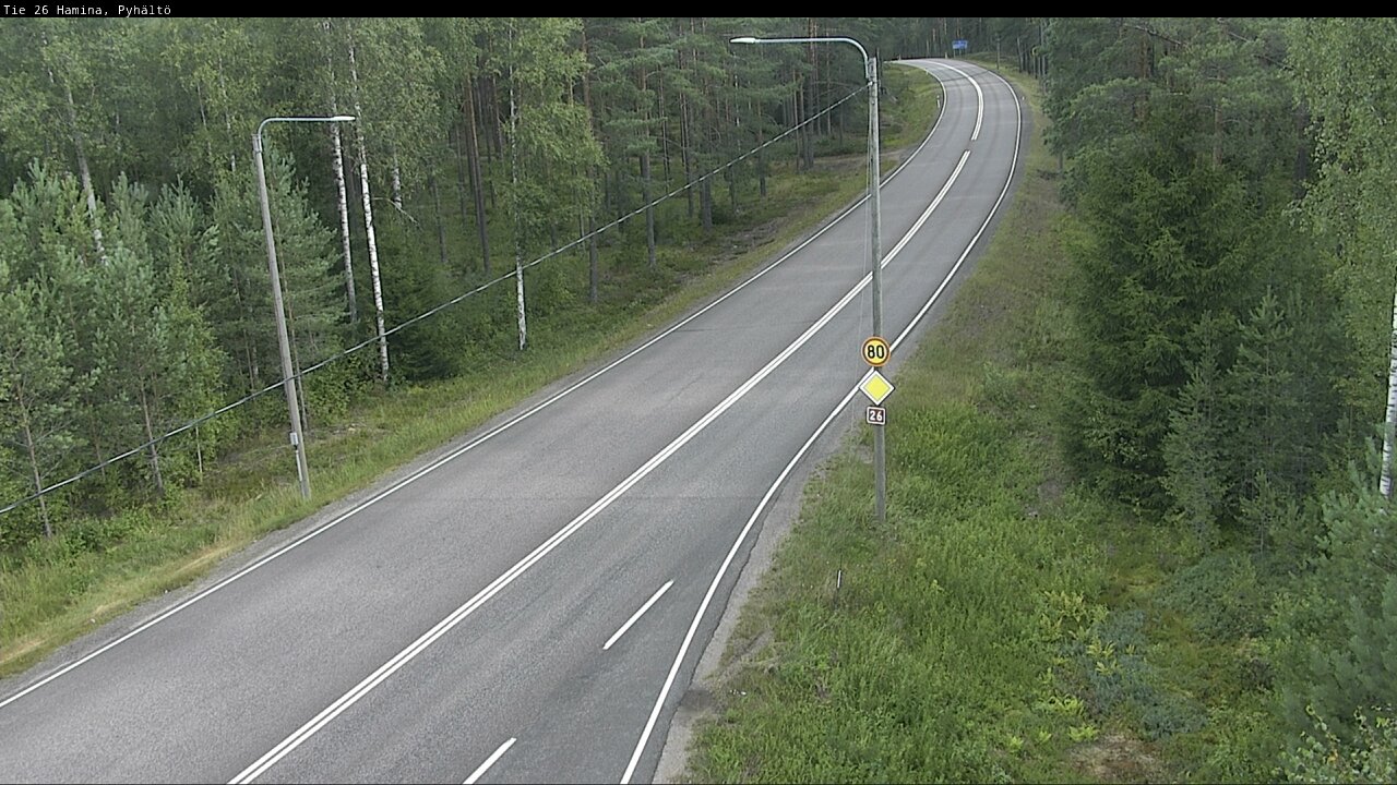Kelikamerat Kuva Tie 26 Hamina, Pyhältö, Hamina, Kymenlaakso