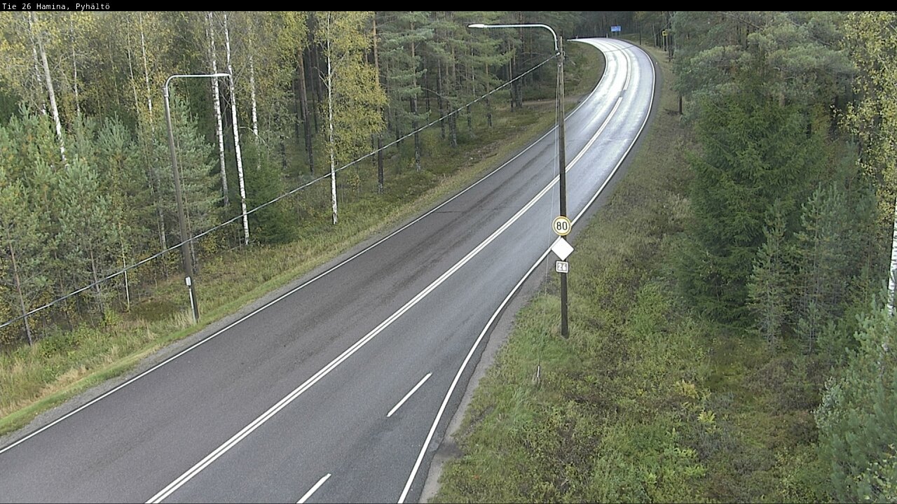 Kelikamerat Kuva Tie 26 Hamina, Pyhältö, Hamina, Kymenlaakso
