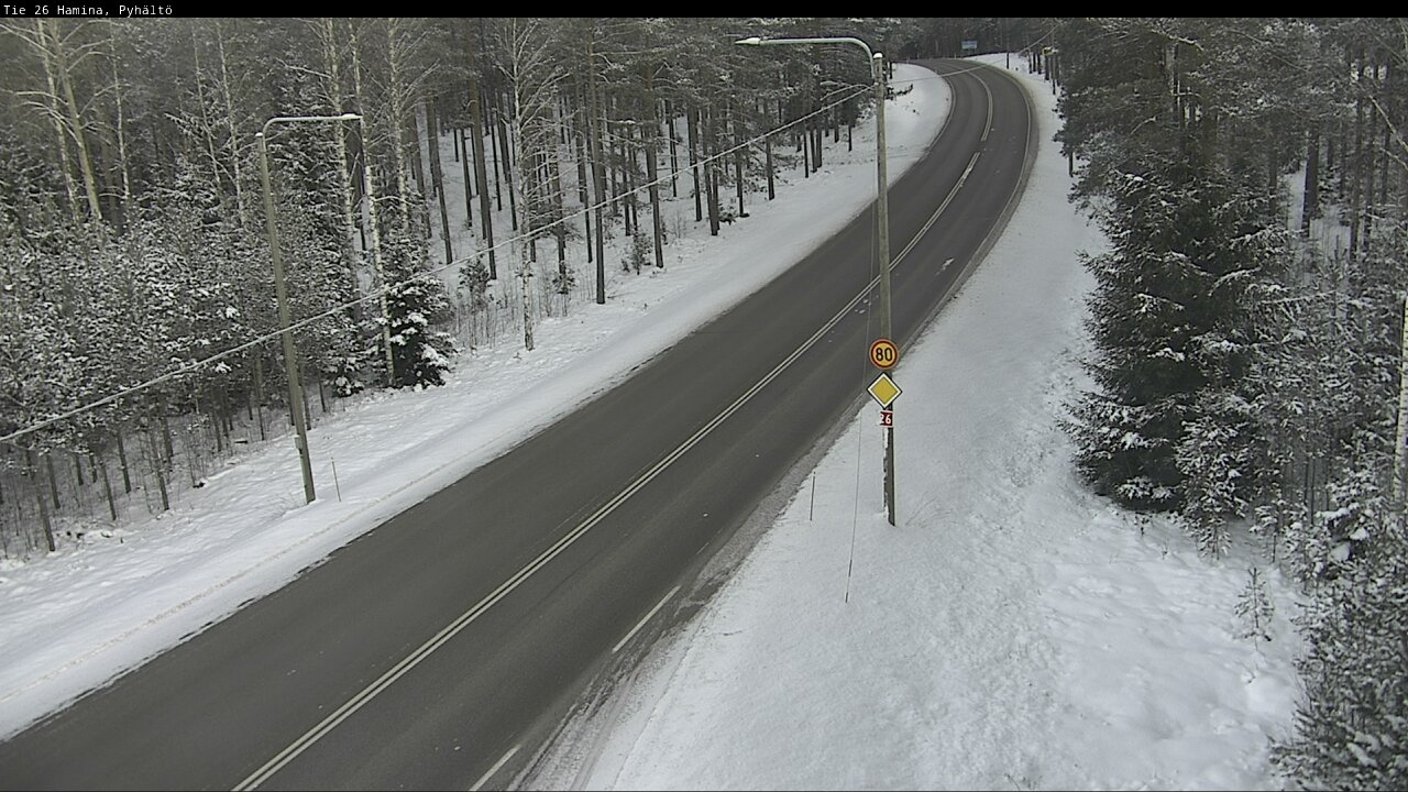 Kelikamerat Kuva Tie 26 Hamina, Pyhältö, Hamina, Kymenlaakso