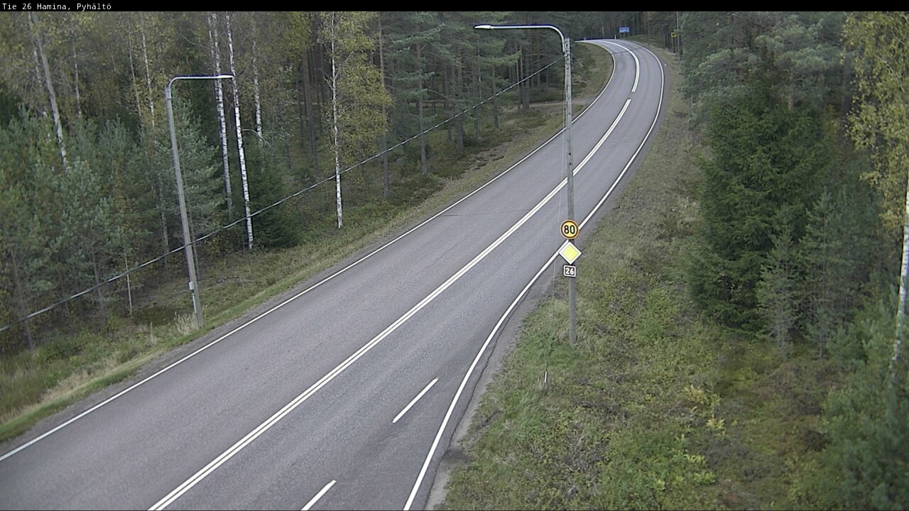 Kelikamerat Kuva Tie 26 Hamina, Pyhältö, Hamina, Kymenlaakso