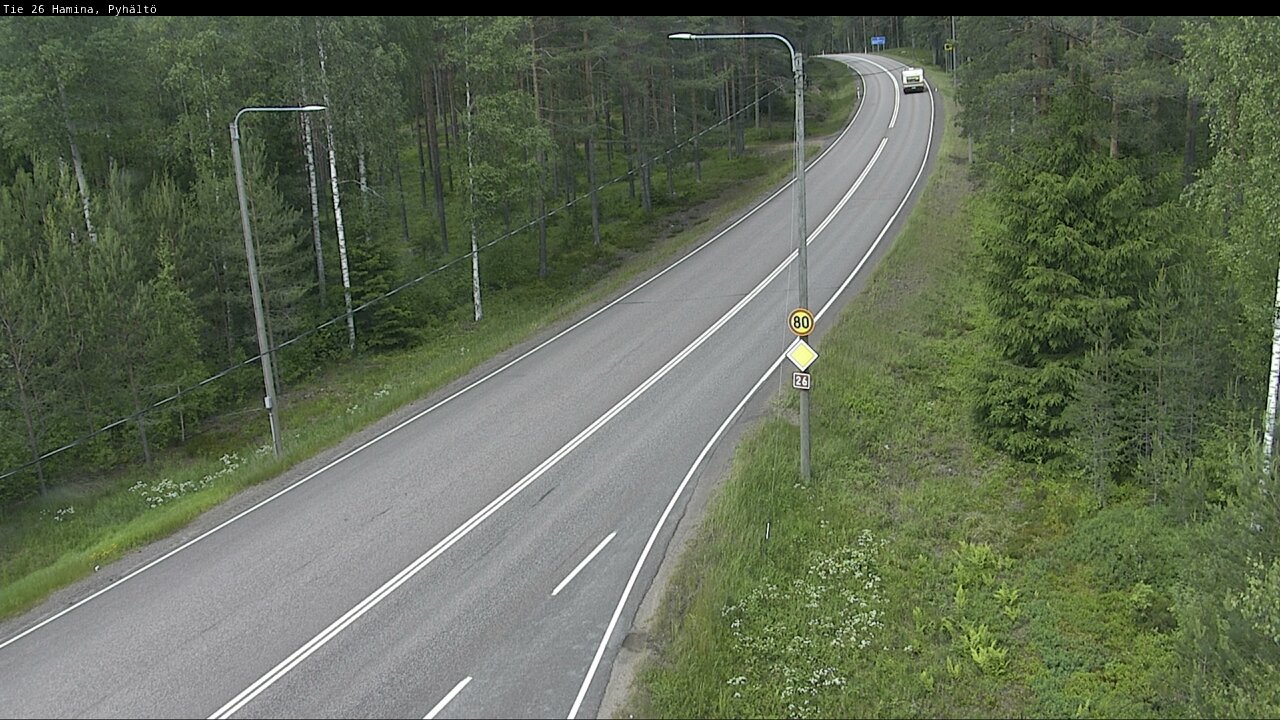 Kelikamerat Kuva Tie 26 Hamina, Pyhältö, Hamina, Kymenlaakso