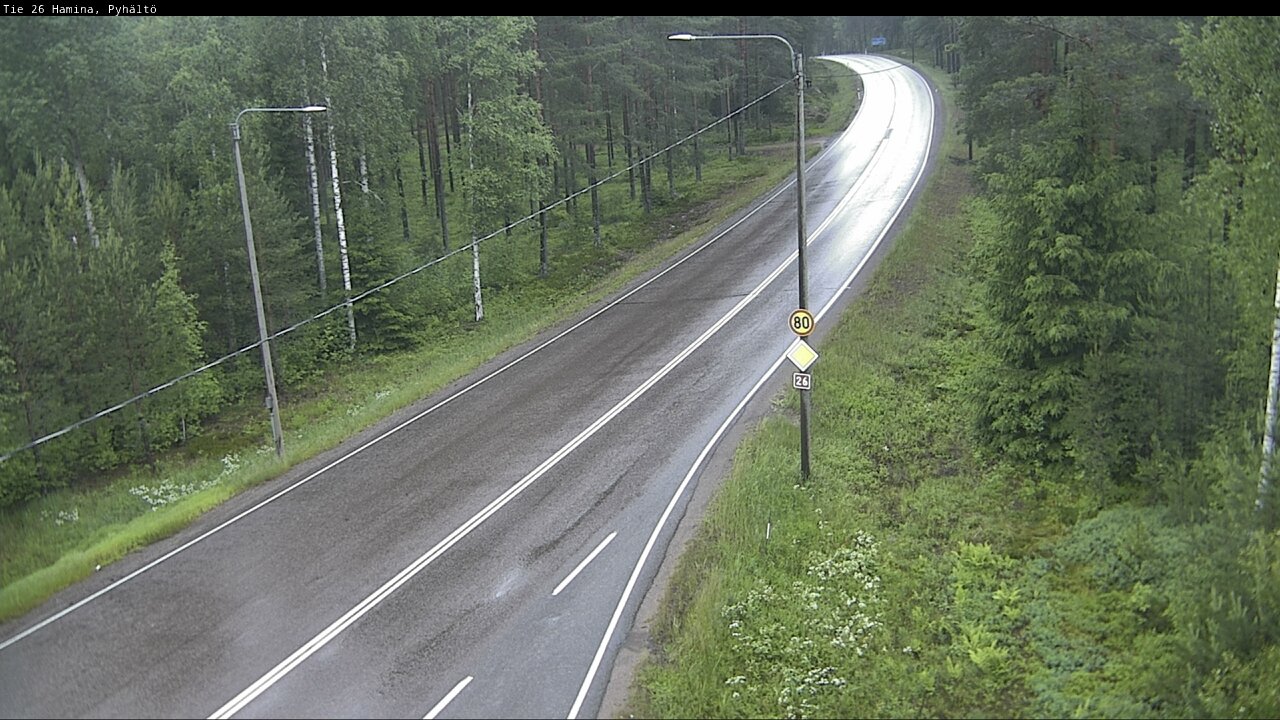 Kelikamerat Kuva Tie 26 Hamina, Pyhältö, Hamina, Kymenlaakso
