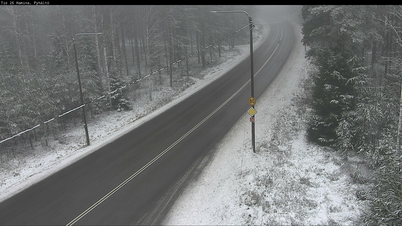 Weather Camera Image Road 26 Hamina, Pyhältö, Hamina, Kymenlaakso