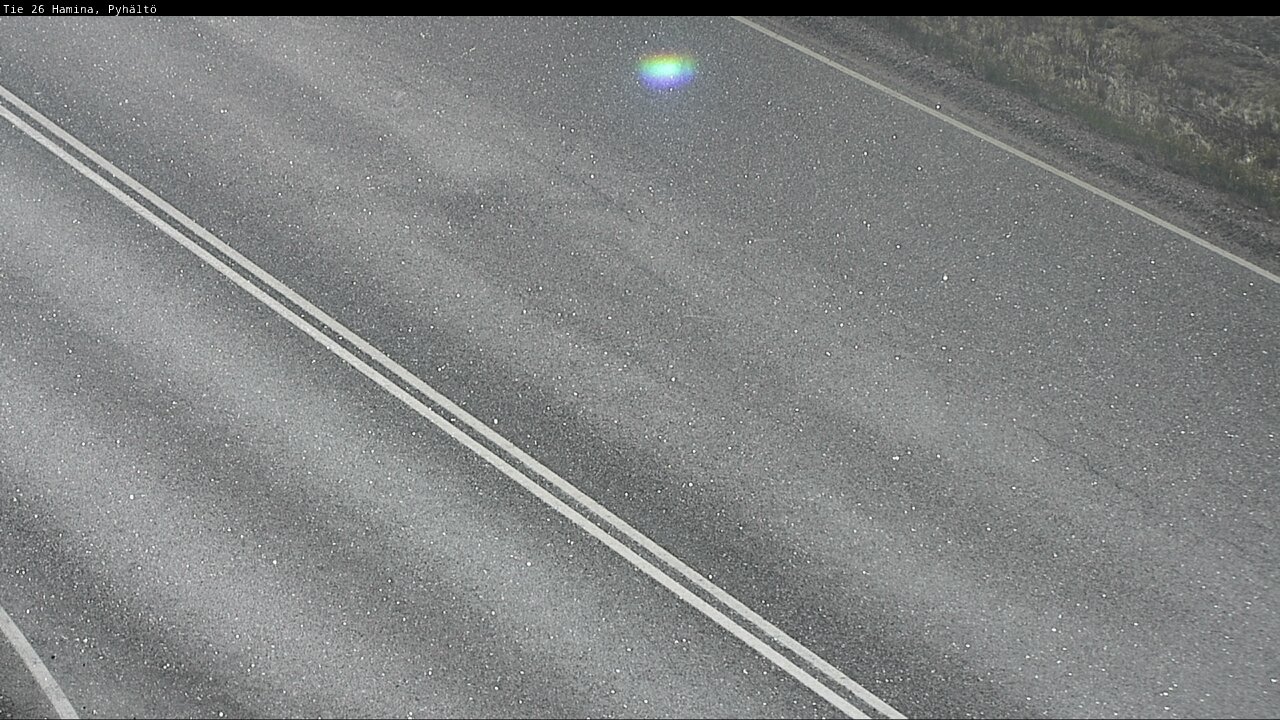 Weather Camera Image Väg 26 Pyhältö, Hamina, Kymenlaakso