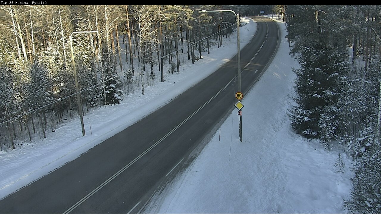 Weather Camera Image Road 26 Hamina, Pyhältö, Hamina, Kymenlaakso