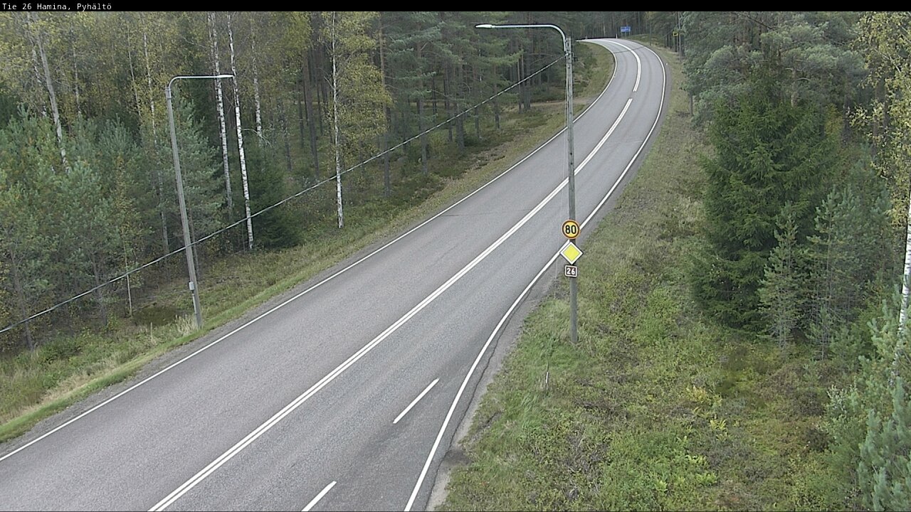Kelikamerat Kuva Tie 26 Hamina, Pyhältö, Hamina, Kymenlaakso