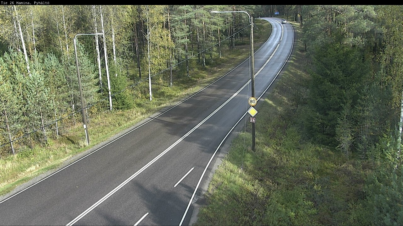 Kelikamerat Kuva Tie 26 Hamina, Pyhältö, Hamina, Kymenlaakso
