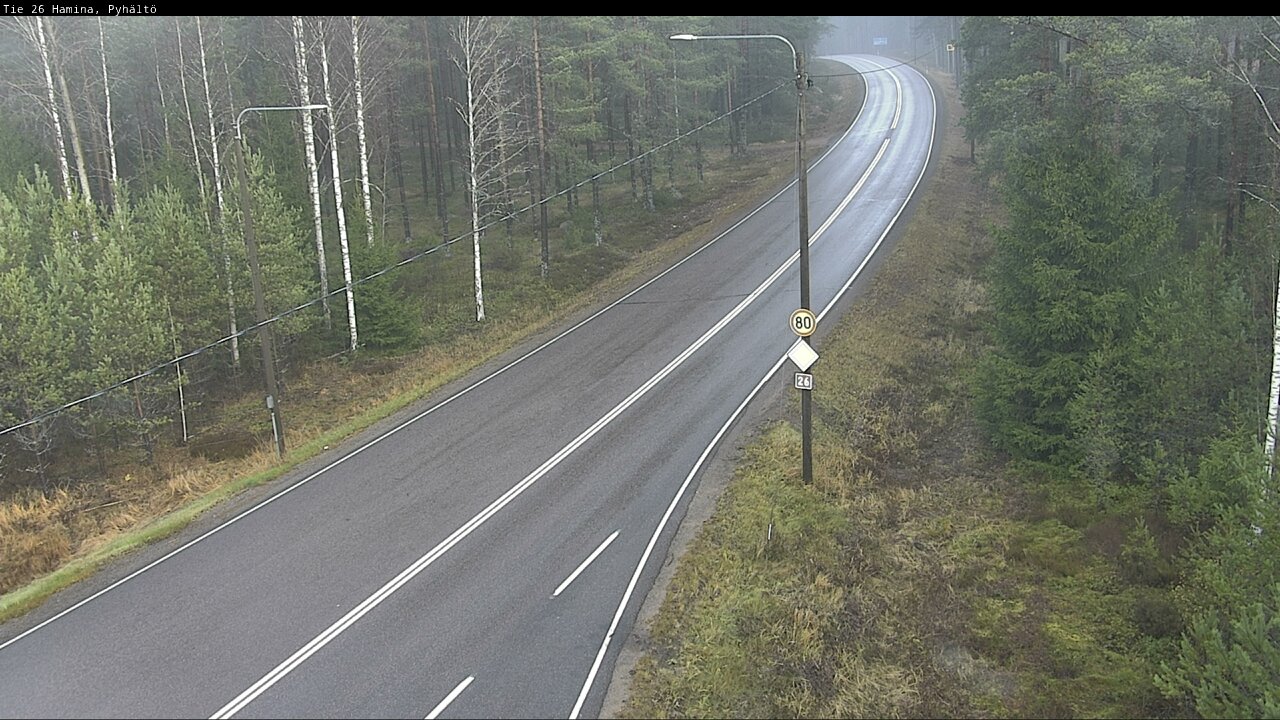 Kelikamerat Kuva Tie 26 Hamina, Pyhältö, Hamina, Kymenlaakso