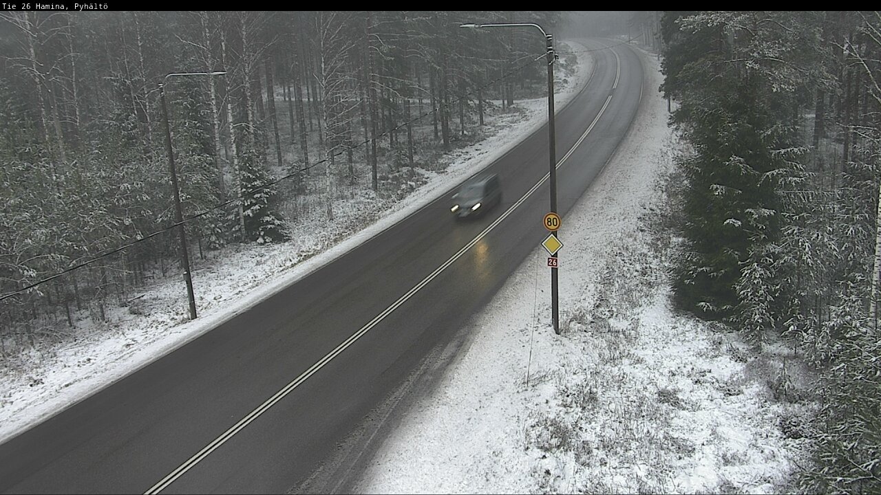Weather Camera Image Road 26 Hamina, Pyhältö, Hamina, Kymenlaakso