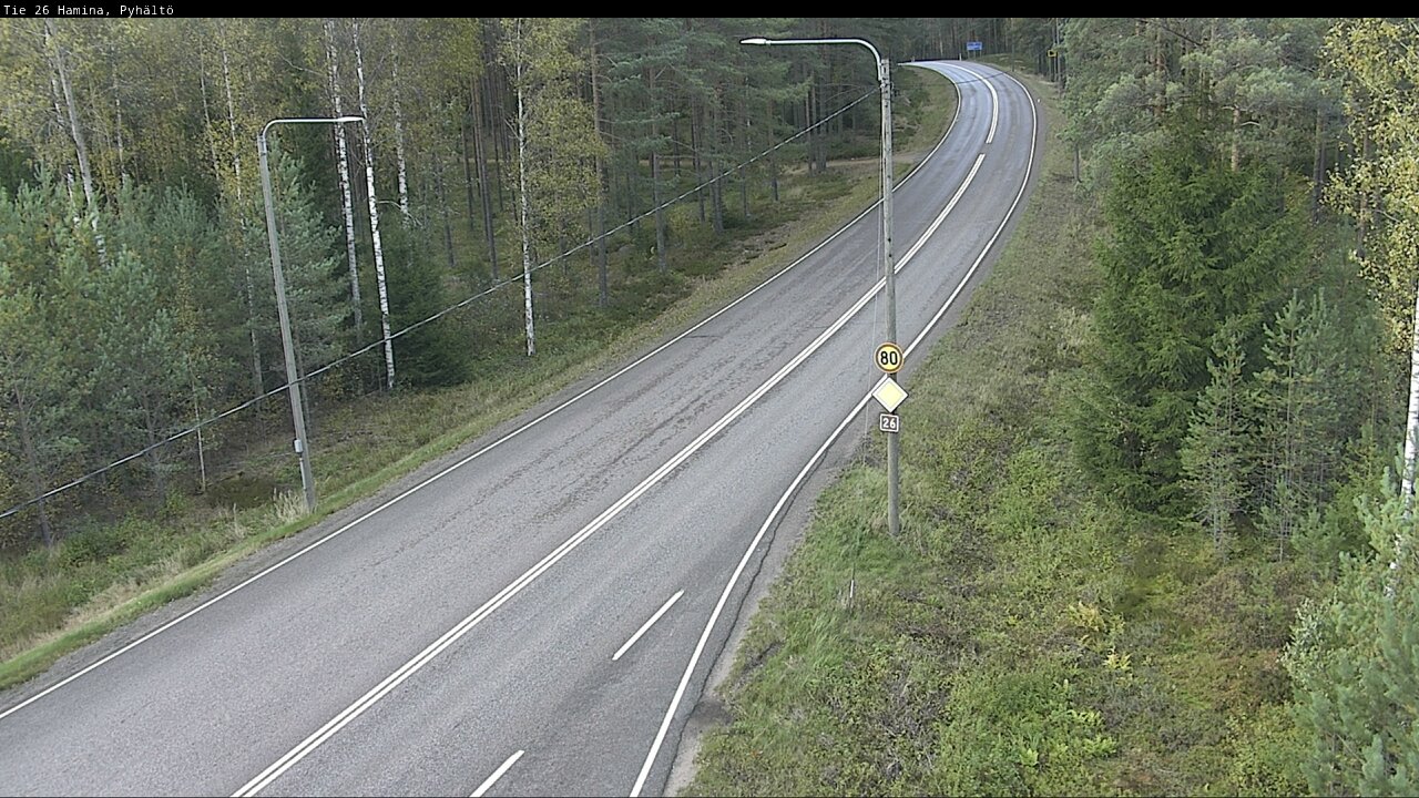 Kelikamerat Kuva Tie 26 Hamina, Pyhältö, Hamina, Kymenlaakso