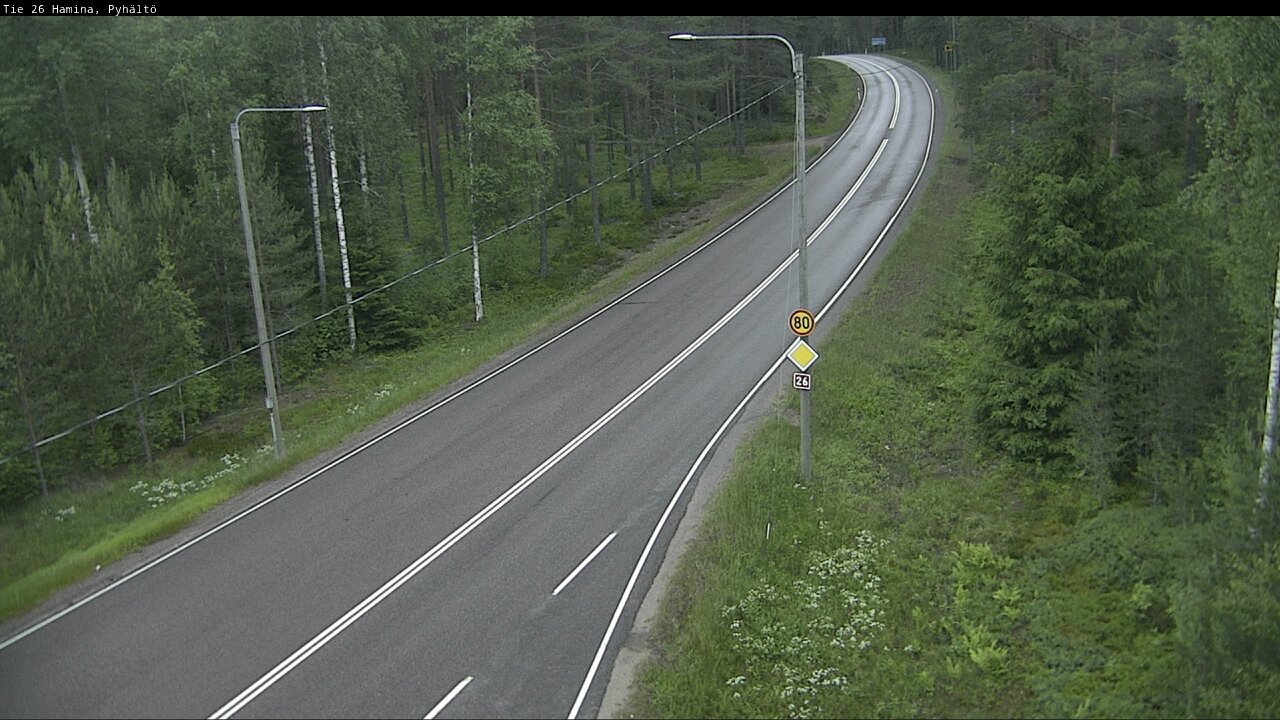 Kelikamerat Kuva Tie 26 Hamina, Pyhältö, Hamina, Kymenlaakso