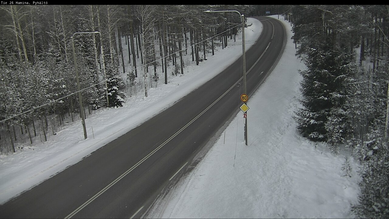 Kelikamerat Kuva Tie 26 Hamina, Pyhältö, Hamina, Kymenlaakso