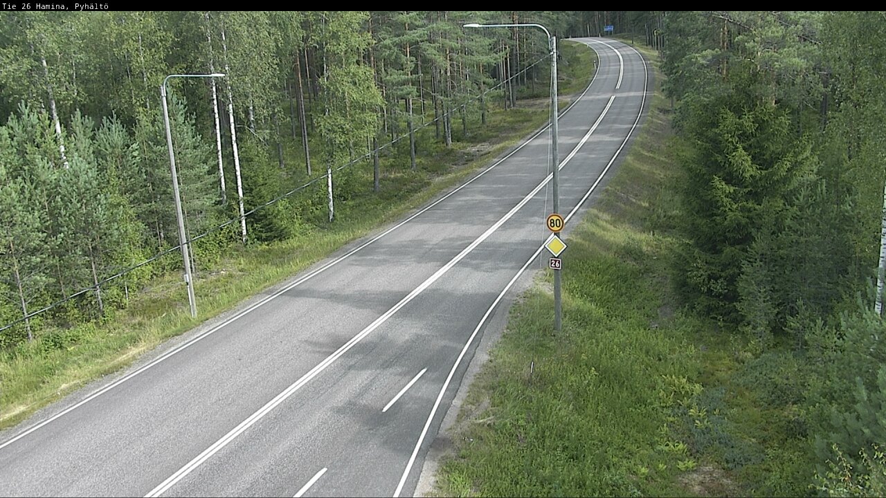 Weather Camera Image Road 26 Hamina, Pyhältö, Hamina, Kymenlaakso