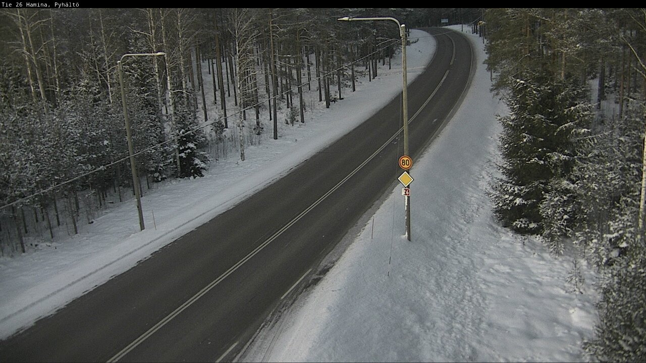 Kelikamerat Kuva Tie 26 Hamina, Pyhältö, Hamina, Kymenlaakso