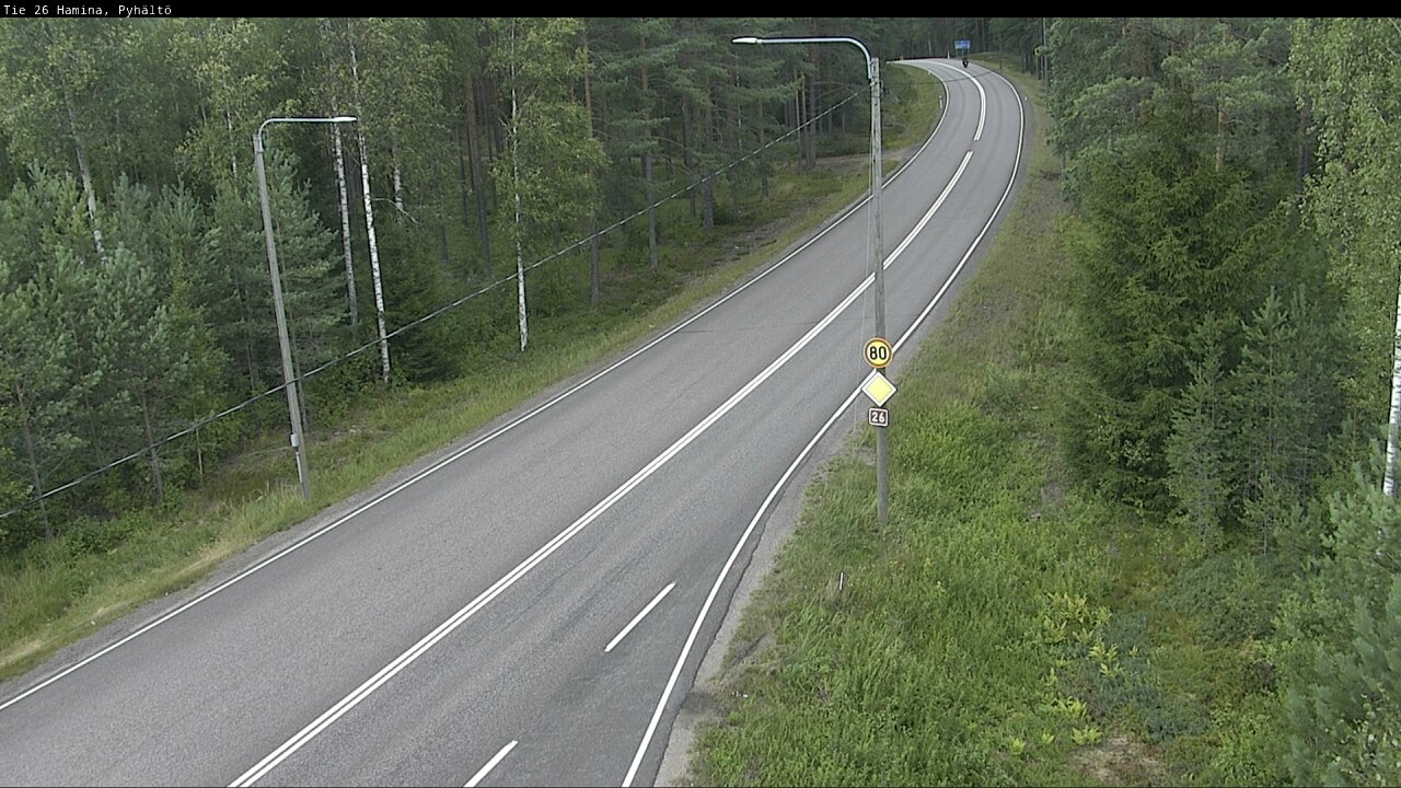 Kelikamerat Kuva Tie 26 Hamina, Pyhältö, Hamina, Kymenlaakso