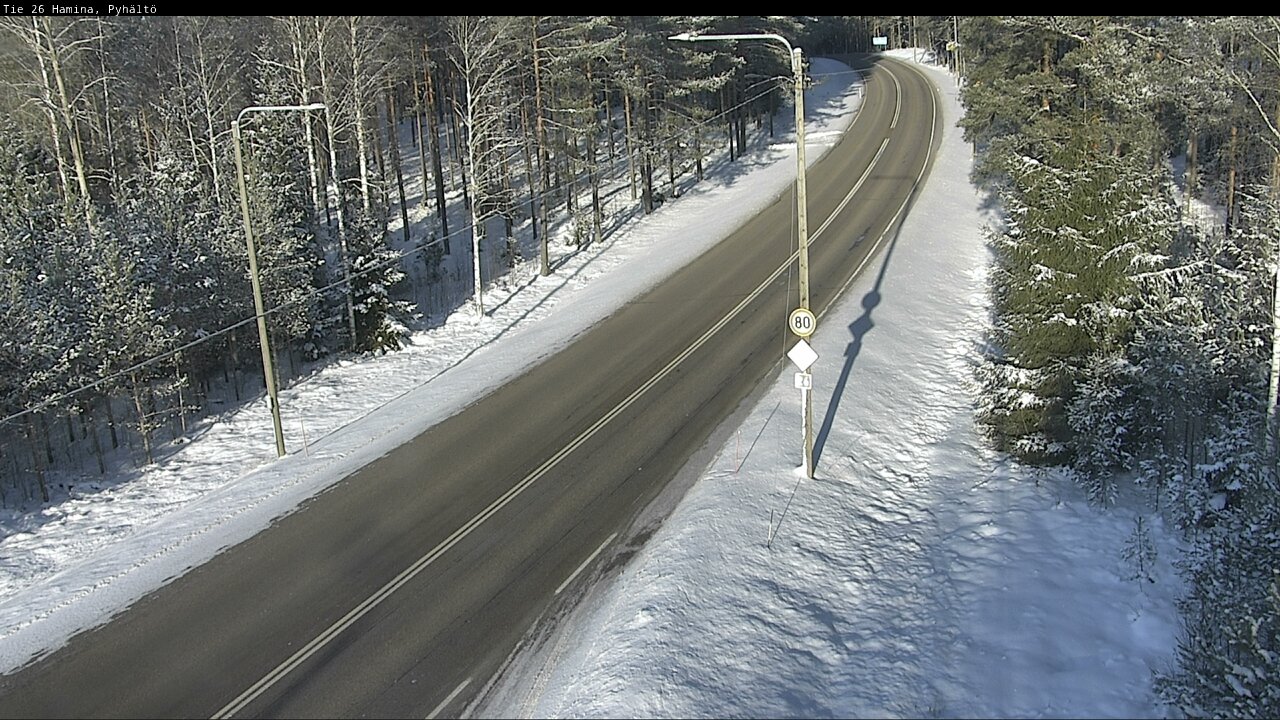 Kelikamerat Kuva Tie 26 Hamina, Pyhältö, Hamina, Kymenlaakso