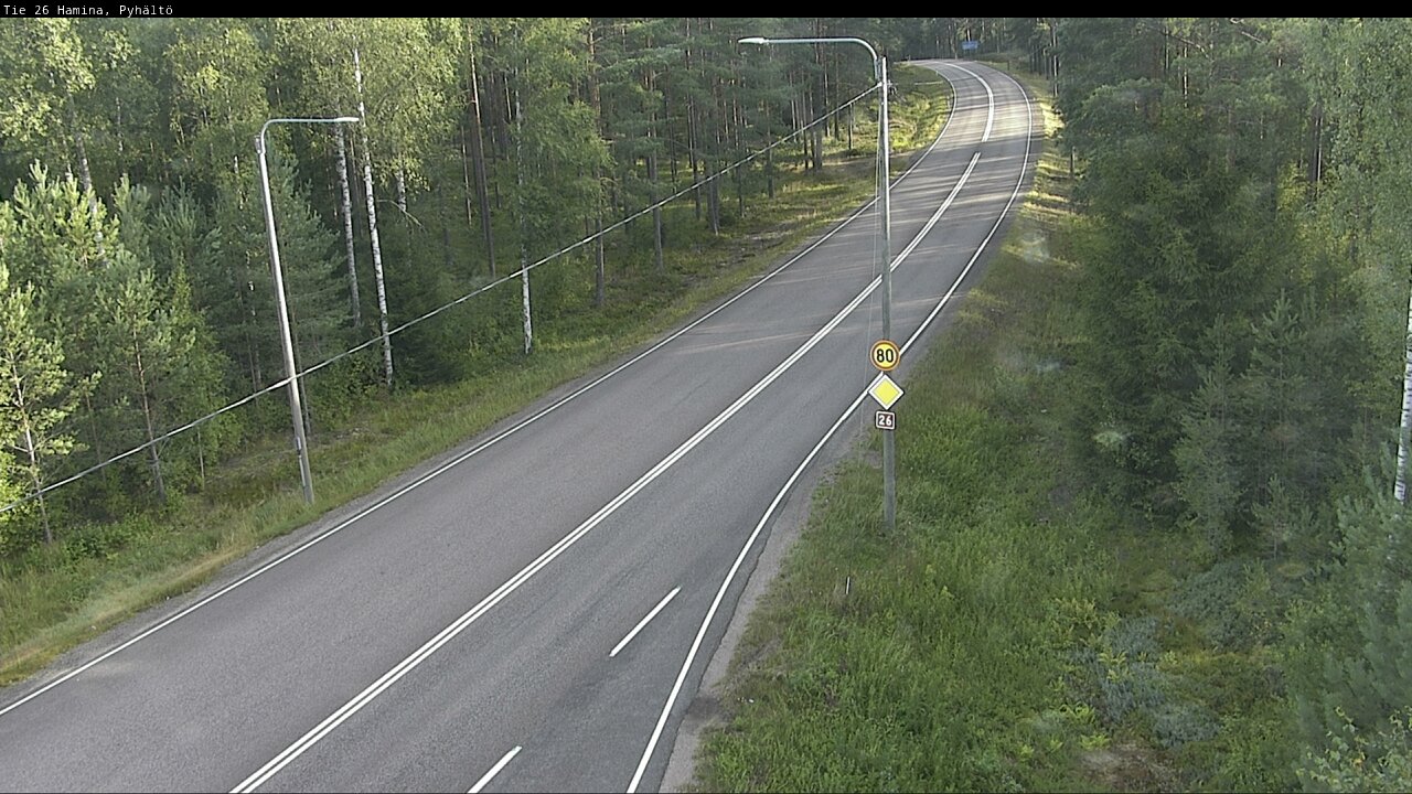 Kelikamerat Kuva Tie 26 Hamina, Pyhältö, Hamina, Kymenlaakso