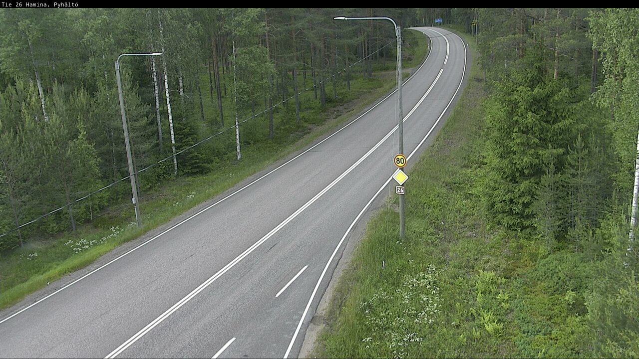 Kelikamerat Kuva Tie 26 Hamina, Pyhältö, Hamina, Kymenlaakso