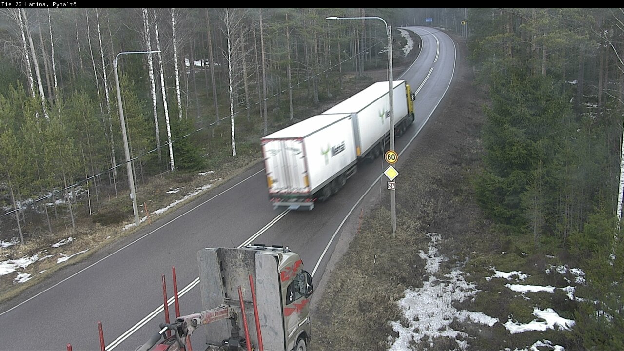 Kelikamerat Kuva Tie 26 Hamina, Pyhältö, Hamina, Kymenlaakso