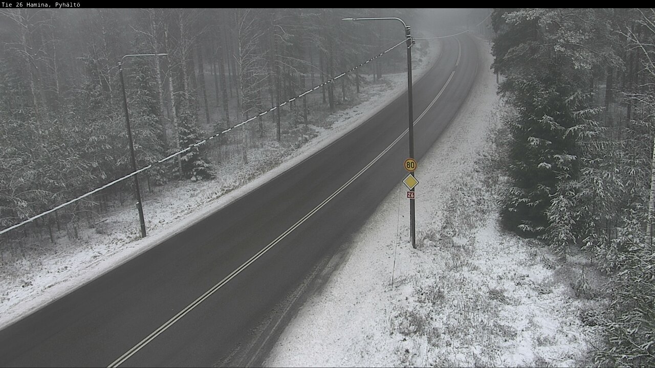 Weather Camera Image Road 26 Hamina, Pyhältö, Hamina, Kymenlaakso