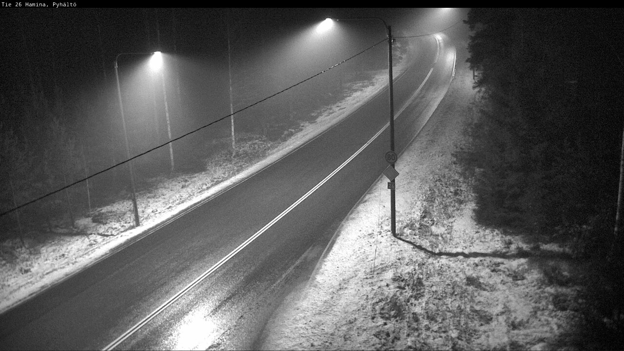 Weather Camera Image Road 26 Hamina, Pyhältö, Hamina, Kymenlaakso