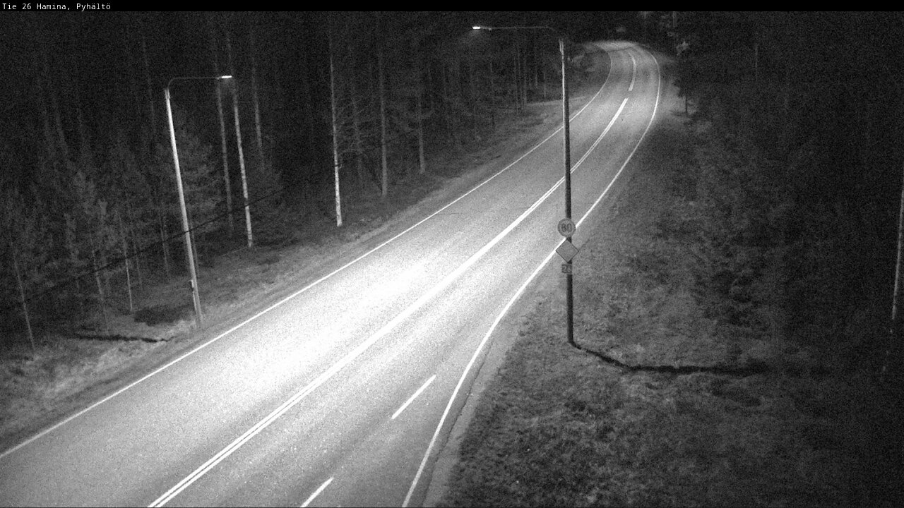 Weather Camera Image Road 26 Hamina, Pyhältö, Hamina, Kymenlaakso