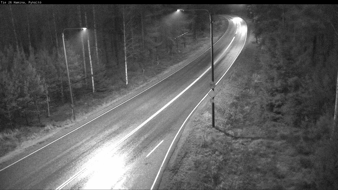 Kelikamerat Kuva Tie 26 Hamina, Pyhältö, Hamina, Kymenlaakso