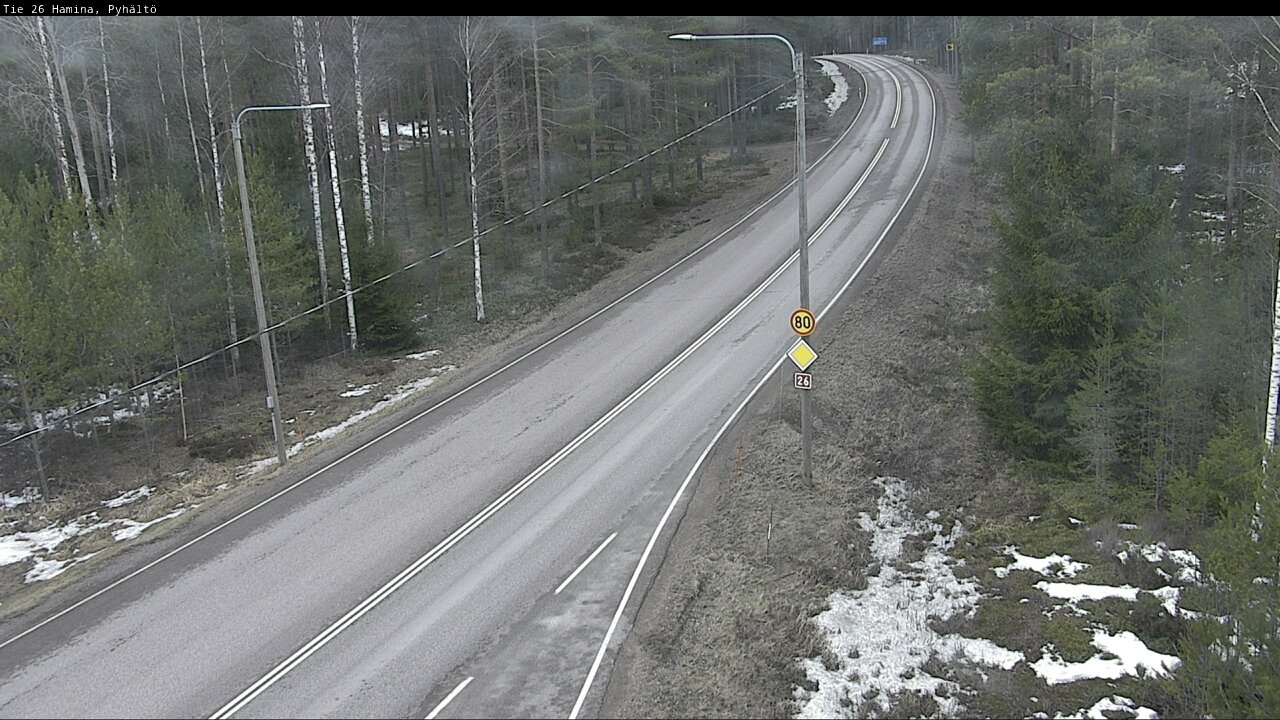 Kelikamerat Kuva Tie 26 Hamina, Pyhältö, Hamina, Kymenlaakso