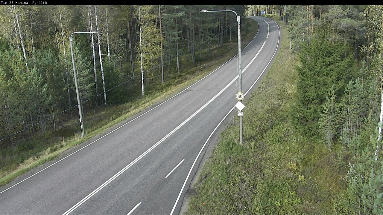 Kelikamerat Kuva Tie 26 Hamina, Pyhältö, Hamina, Kymenlaakso