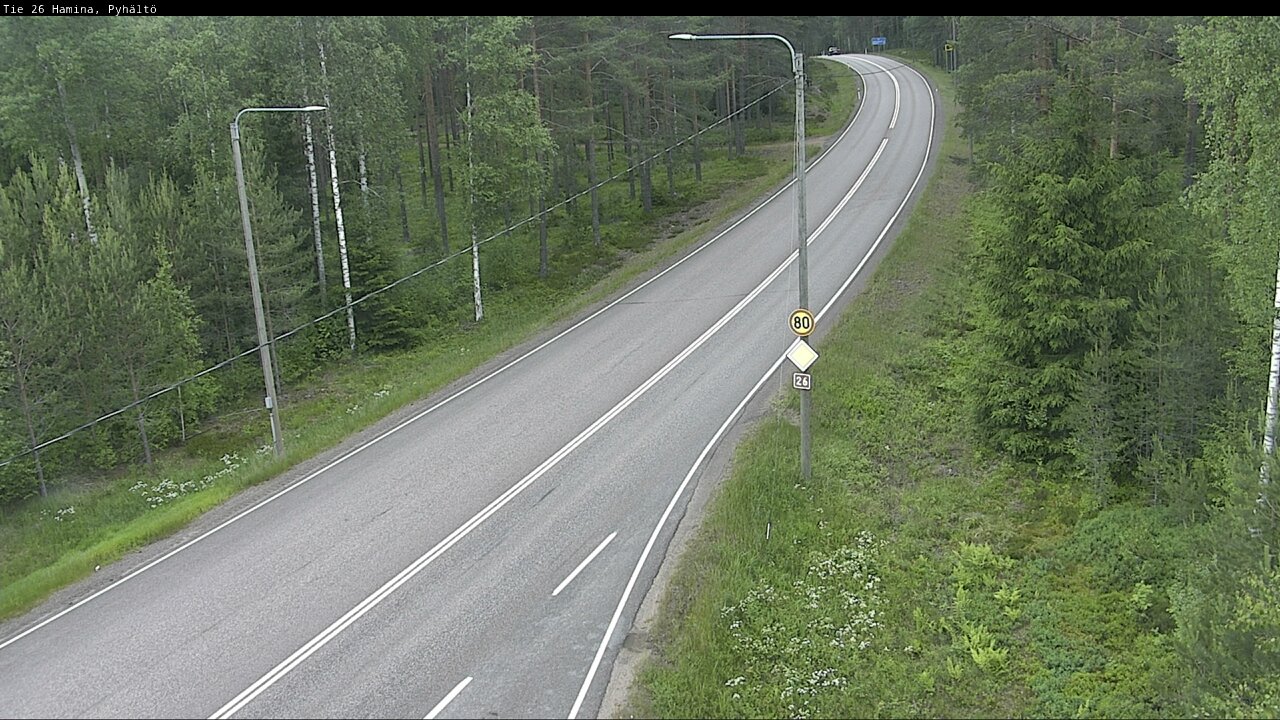 Kelikamerat Kuva Tie 26 Hamina, Pyhältö, Hamina, Kymenlaakso