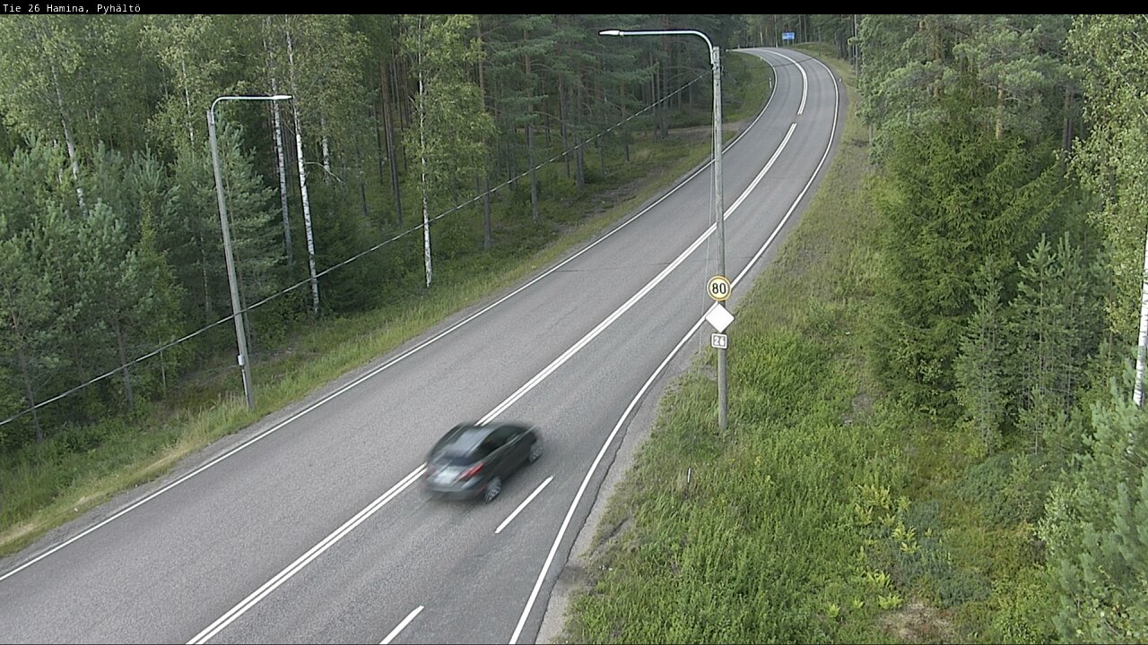 Kelikamerat Kuva Tie 26 Hamina, Pyhältö, Hamina, Kymenlaakso
