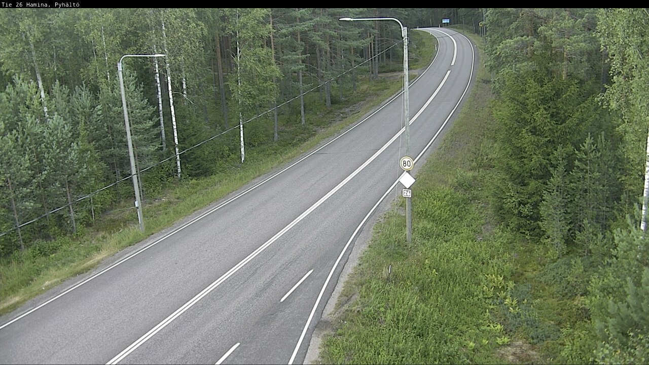 Kelikamerat Kuva Tie 26 Hamina, Pyhältö, Hamina, Kymenlaakso