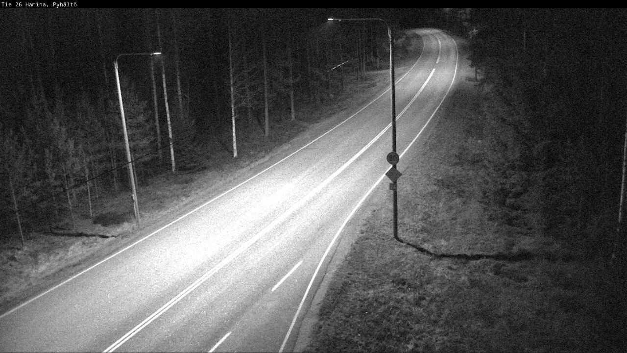 Weather Camera Image Väg 26 Pyhältö, Hamina, Kymenlaakso