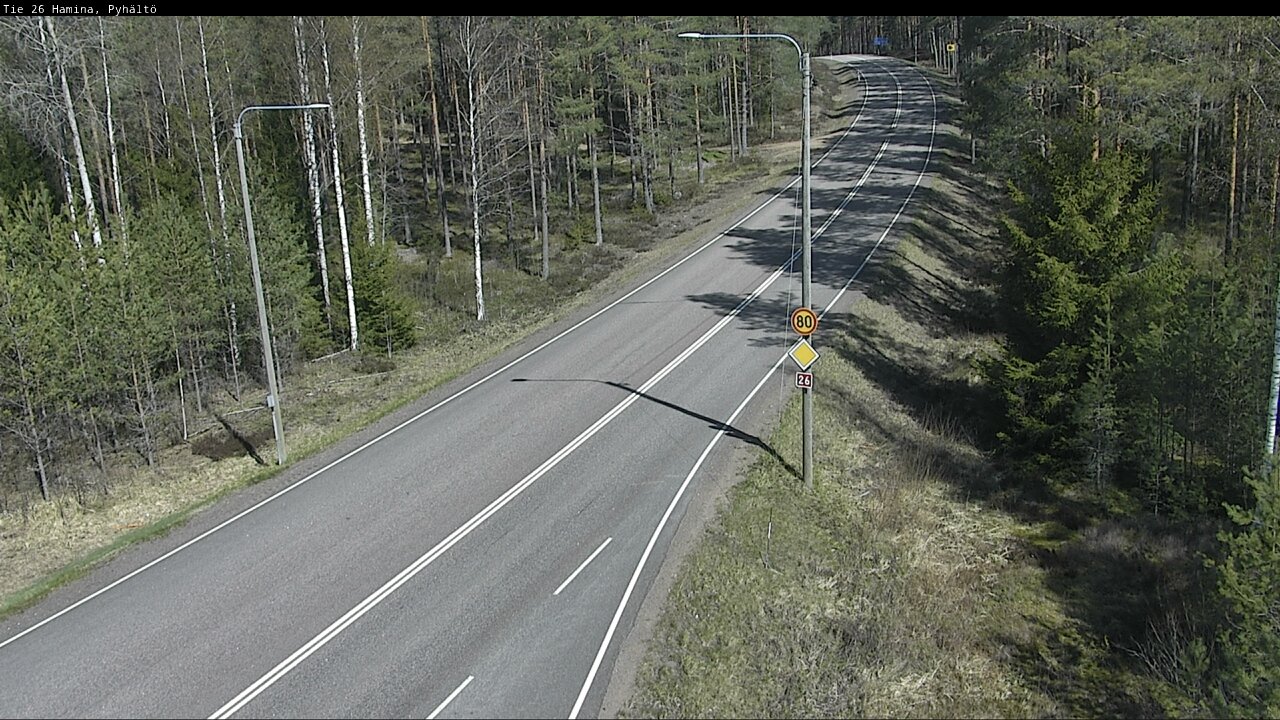 Weather Camera Image Road 26 Hamina, Pyhältö, Hamina, Kymenlaakso
