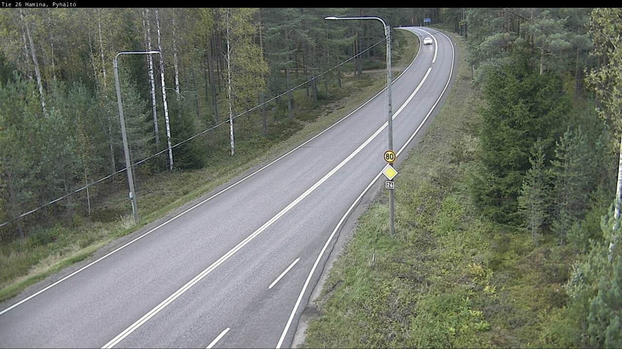 Kelikamerat Kuva Tie 26 Hamina, Pyhältö, Hamina, Kymenlaakso