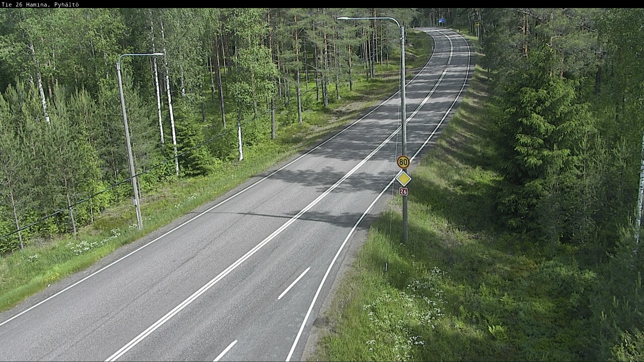 Kelikamerat Kuva Tie 26 Hamina, Pyhältö, Hamina, Kymenlaakso