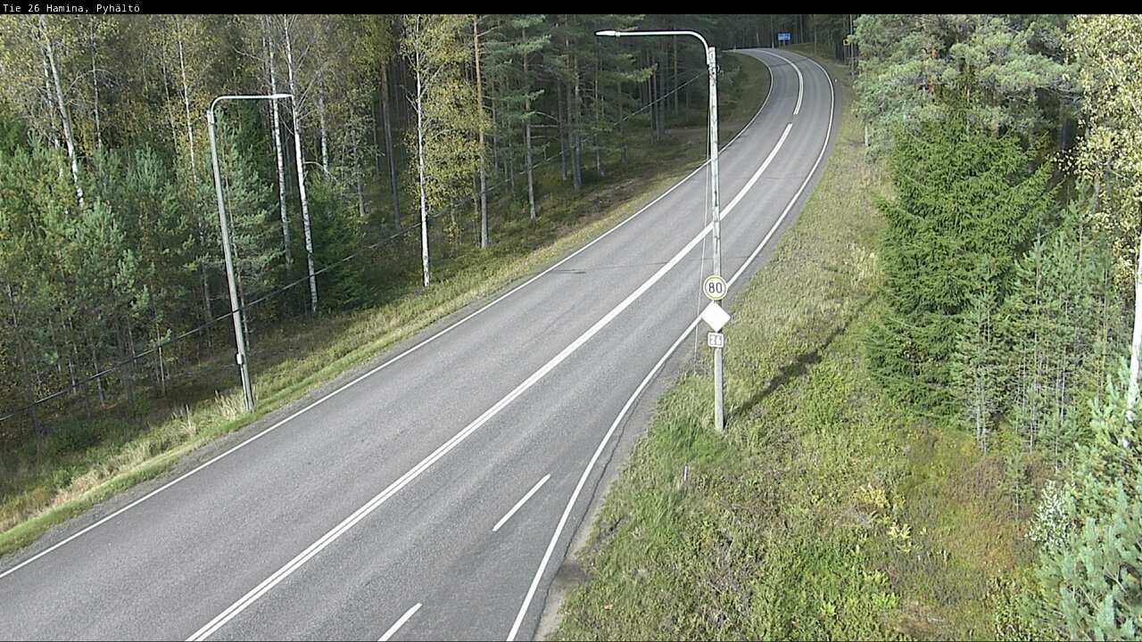 Kelikamerat Kuva Tie 26 Hamina, Pyhältö, Hamina, Kymenlaakso