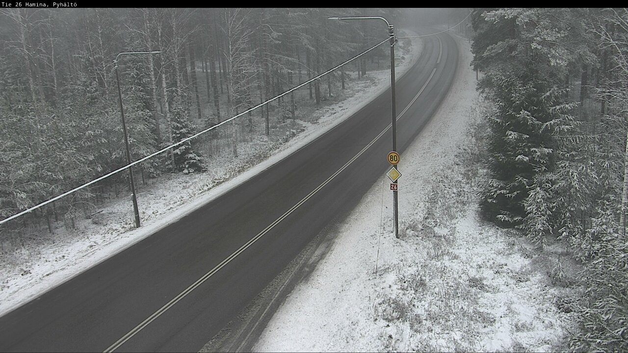 Weather Camera Image Road 26 Hamina, Pyhältö, Hamina, Kymenlaakso
